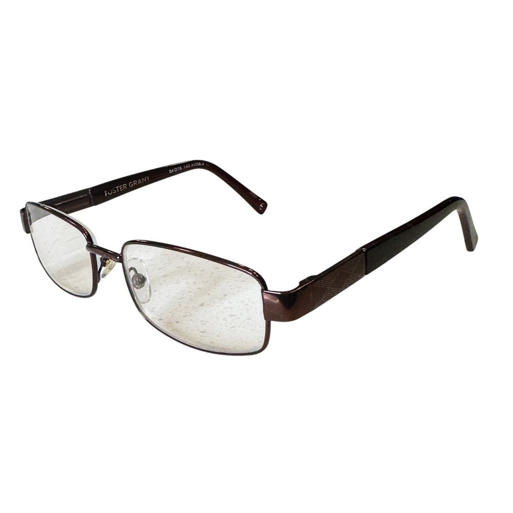 Foster Grant Reading Glasses Frames Jason Brown Rectangle FRAMES ONLY LO1014